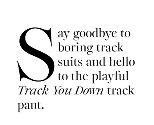 Coop - TRACK YOU DOWN Black Trackpant