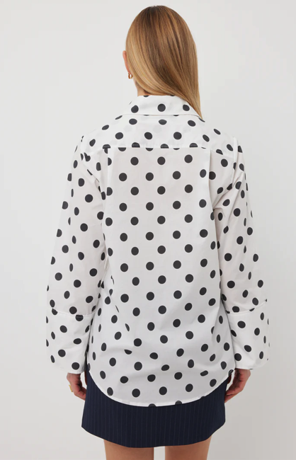 TUESDAY - Mark Shirt | White Polka