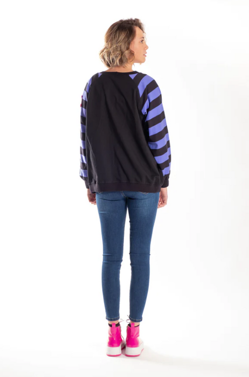 Jellicoe - TEAM SWEATER Purple Stripe 25-39