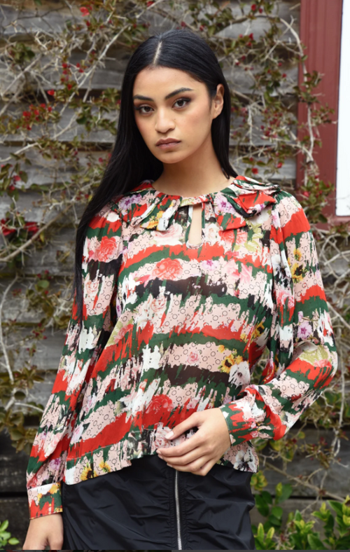 COOP - TRUFFLE RUFFLE Top - Smell the Roses
