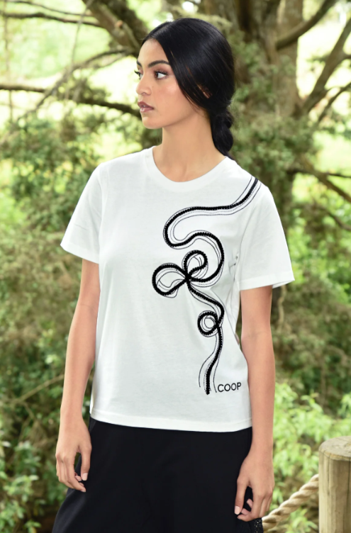 COOP - GO WITH THE BOW T-Shirt - White