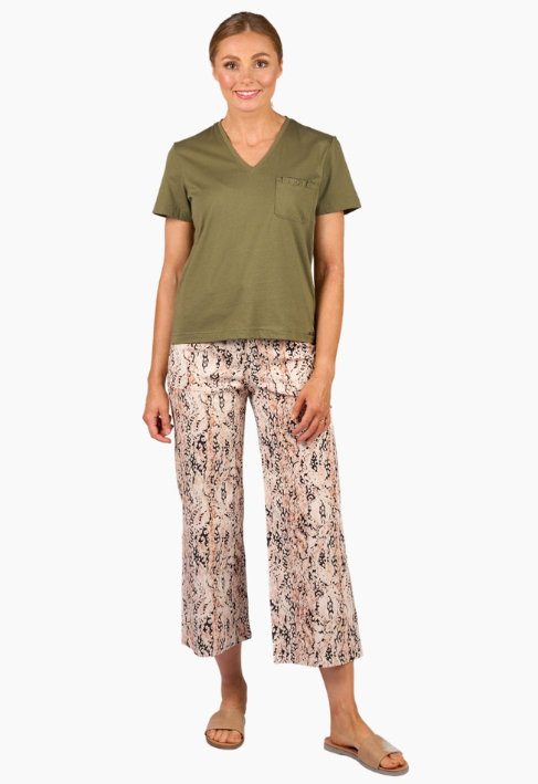 KNEWE - MILA Tee - Olive