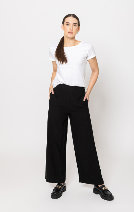 BILLIE - ESSENTIAL Full Wide Leg Pant - Black