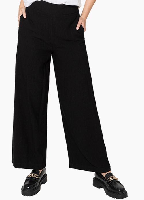 BILLIE - ESSENTIAL Full Wide Leg Pant - Black