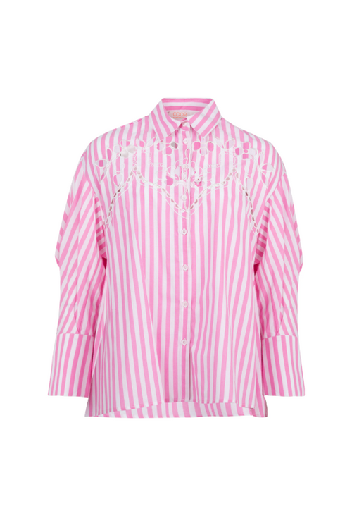 COOP - CUT TO THE CHASE Shirt - Pink/White Stripe