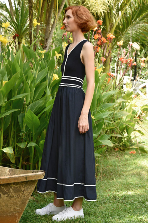 COOP - DRAW THE LINE Dress - Navy