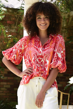 COOP - PALM BREEZE Shirt - Tropical Punch