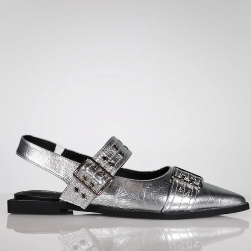 MINX - MOR Sandal - Silver Scrunch