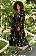 COOP - ZIP ON OUT Dress - Black Starry Night