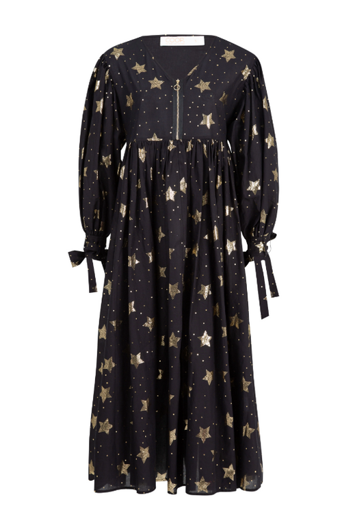 COOP - ZIP ON OUT Dress - Black Starry Night