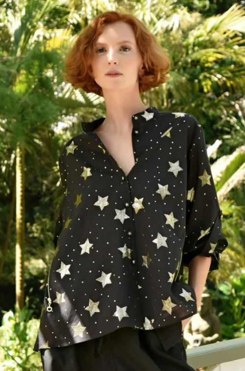 COOP - KEEPING TABS ON YOU Shirt - Black Starry Night