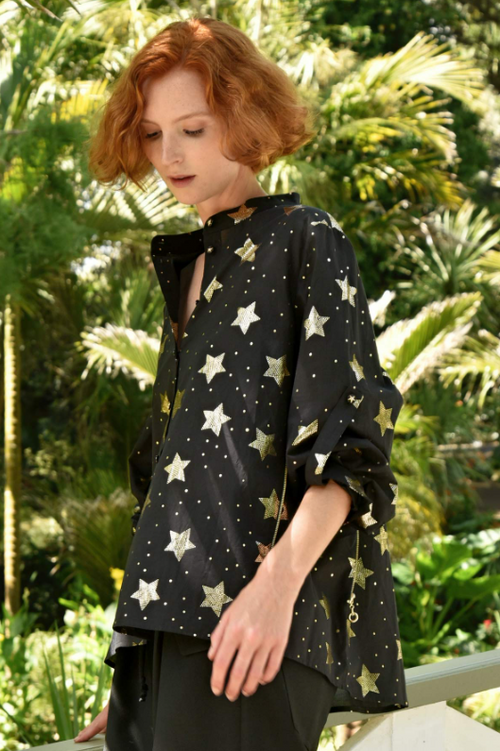 COOP - KEEPING TABS ON YOU Shirt - Black Starry Night