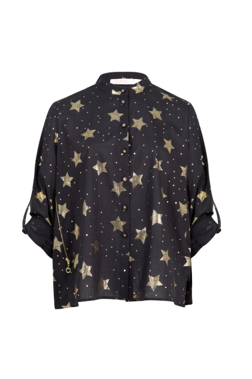 COOP - KEEPING TABS ON YOU Shirt - Black Starry Night