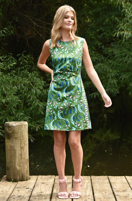 COOP - SHORT SHIFT Dress - Island Paradise Green/Blue