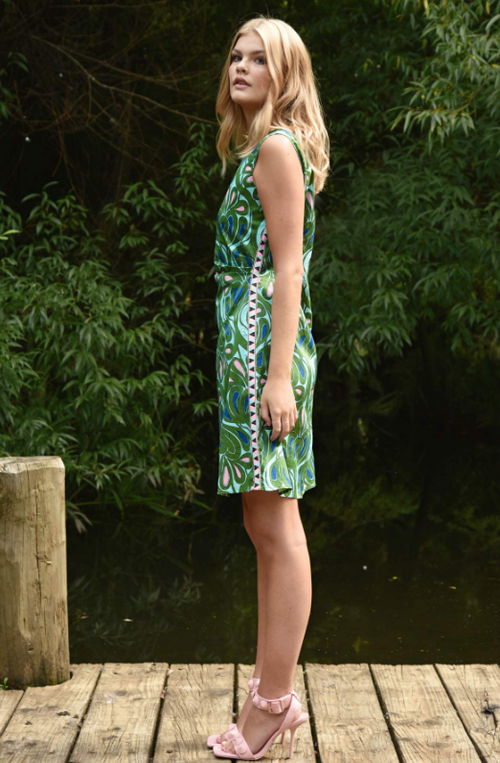 COOP - SHORT SHIFT Dress - Island Paradise Green/Blue