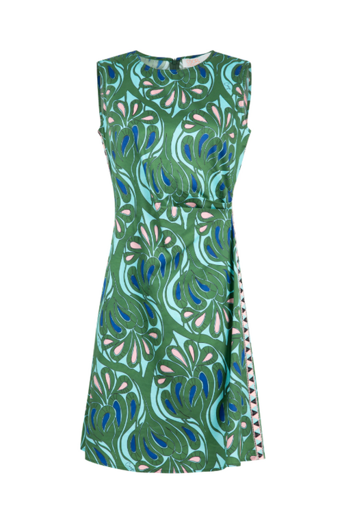 COOP - SHORT SHIFT Dress - Island Paradise Green/Blue
