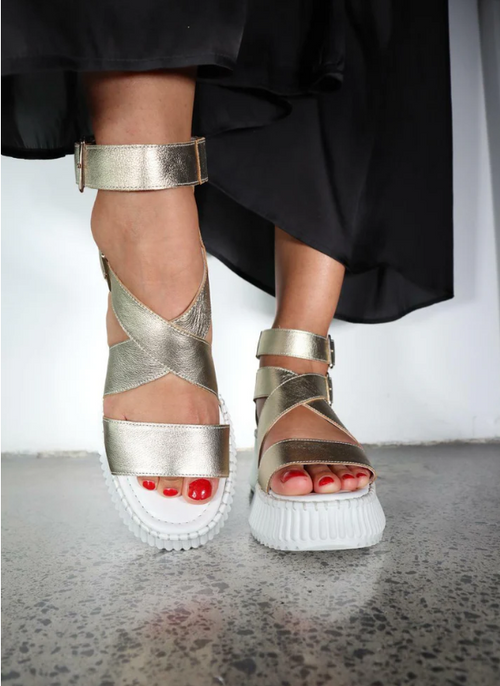 MINX - PLAZA Sandal - Soft Gold