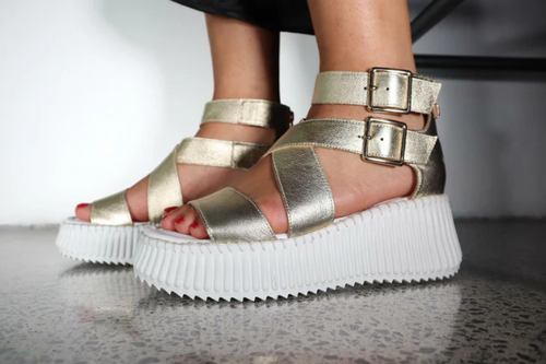 MINX - PLAZA Sandal - Soft Gold