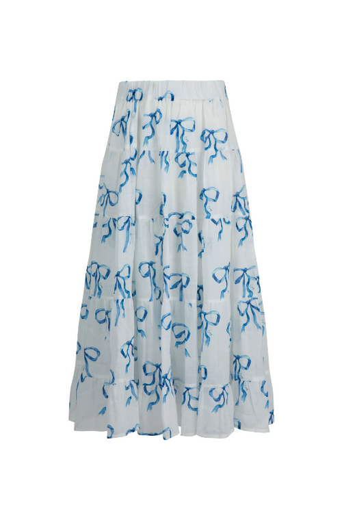 COOP - TIER SAY Skirt - Cupid's Bow Blue/White