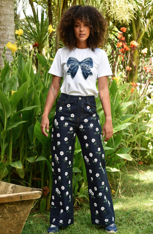 COOP - PRECIOUS PETAL Jean - Daisy For You Indigo