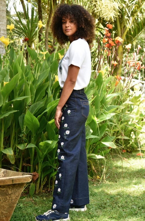 COOP - PRECIOUS PETAL Jean - Daisy For You Indigo