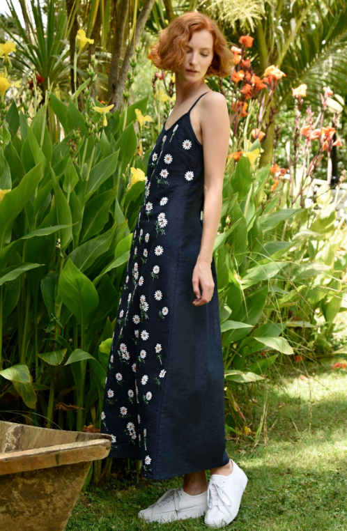 COOP - ALL THE SINGLE DAISIES Dress - Indigo