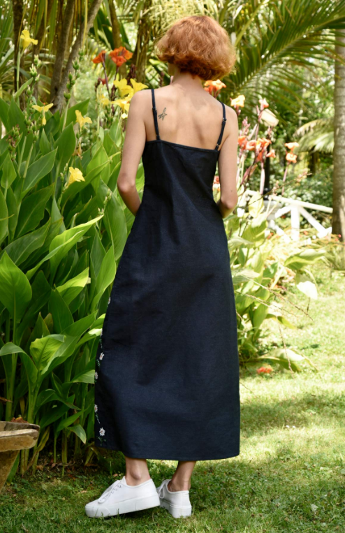 COOP - ALL THE SINGLE DAISIES Dress - Indigo