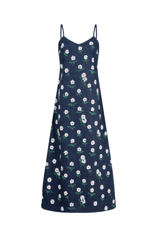 COOP - ALL THE SINGLE DAISIES Dress - Indigo