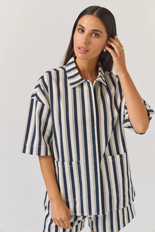 Tuesday Sebel Shirt Indigo Stripe