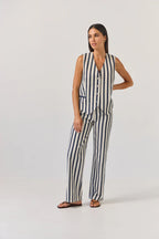Tuesday Oakley Pants indigo stripe