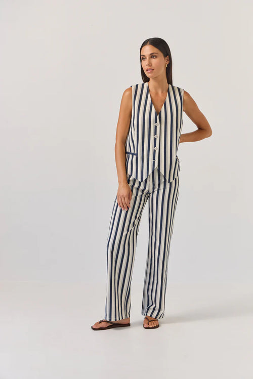 Tuesday Oakley Pants indigo stripe