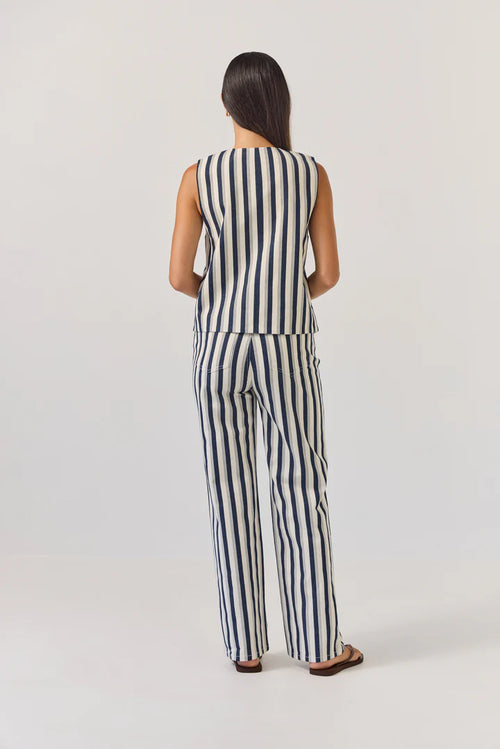 Tuesday Oakley Pants indigo stripe