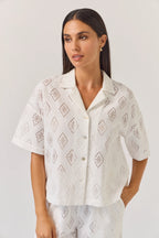 TUESDAY - REVERE Top - White Diamond