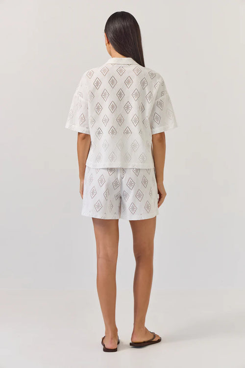 TUESDAY - UMPIRE Shorts - White Diamond