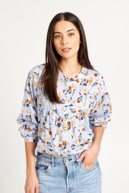 Tuesday - SAINT Top - Cornflower Print