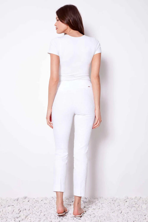 Up! Pant - Loom Ankle Pant in White