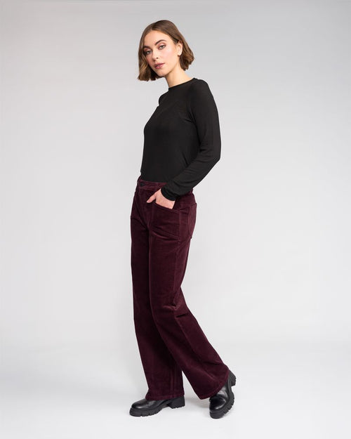 Knewe - DALLAS Cord Pant K7118C - Raisin