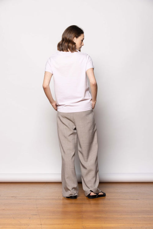 Dressed - Bow T-Shirt in Lilac