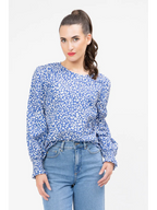 Seeking Lola Wishful Tops Lagoon Blue