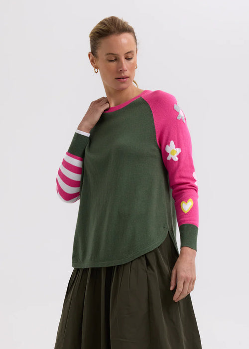 Zaket & Plover - MY HAPPY JUMPER - Khaki