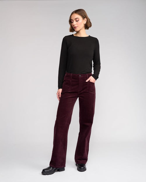 Knewe - DALLAS Cord Pant K7118C - Raisin