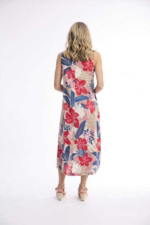 Otrientique - Cavailon Midi Sleeveless Dress