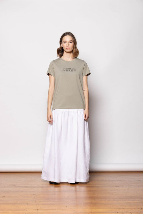 Dressed - Coffee Club T-Shirt in Sage
