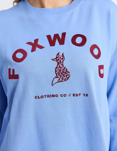 Foxwood - EFFORTLESS CONTRAST Crew Sweatshirt - Blue