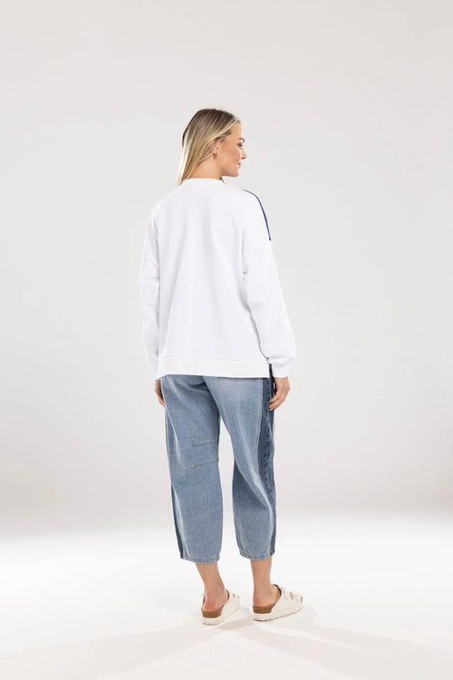 MI MOSO - ENA Sweatshirt - White