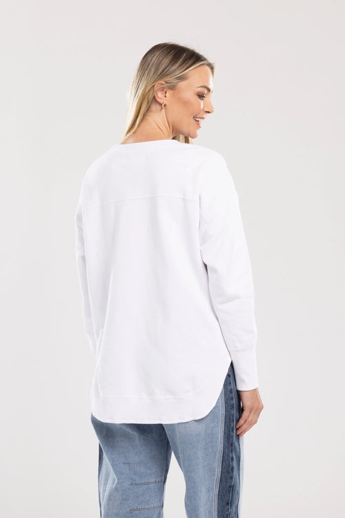MI MOSO - ENA Sweatshirt - White