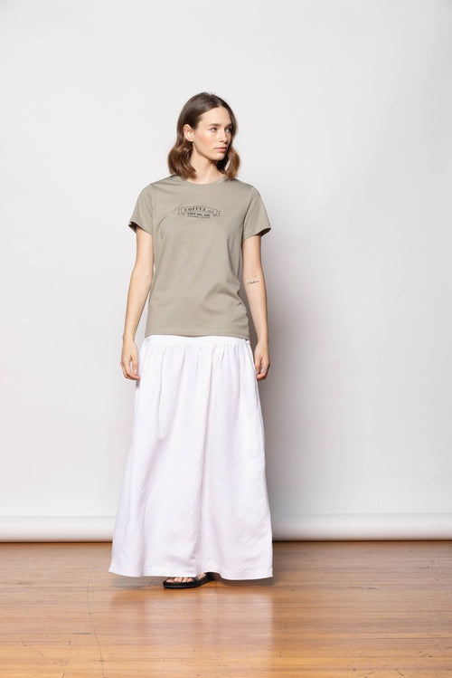 Dressed - Coffee Club T-Shirt in Sage