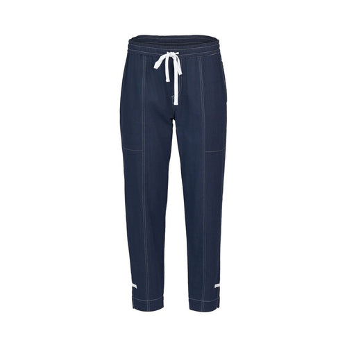 Vassalli - Relaxed Leg Ankle Grazer Pant with Contrast Trim and Stitching 5040