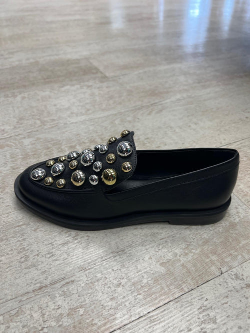 CARRANO - Black Embellished Loafer
