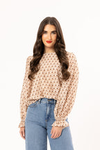 Seeking  Lola - Harper Top in Chestnut Geo
